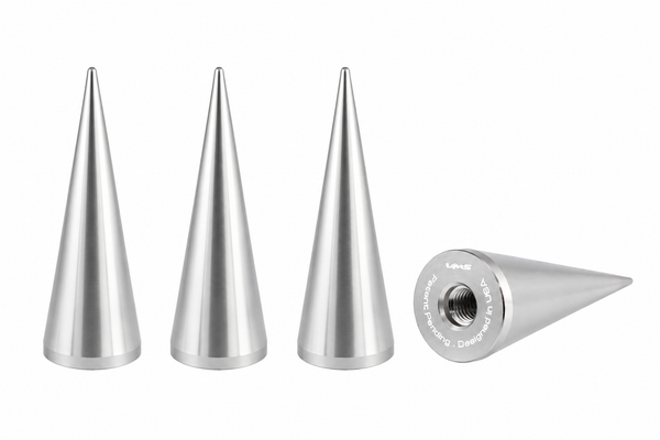 SPIKE LUG NUT CAPS CNC MACHINED BILLET ALUMINUM, MANY FINISHES TO CHOOSE FROM // DIAMETER: 25MM LENGTH: 73MM PART # LGC024
