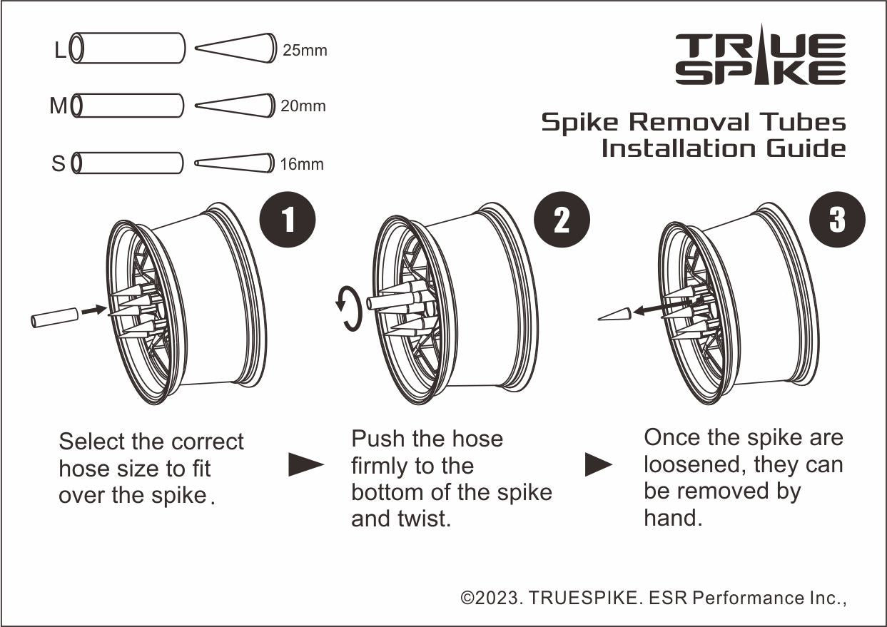 A TRUE SPIKE LUG NUT CAP REMOVER TOOL KIT // PART LSR001 VMS Racing