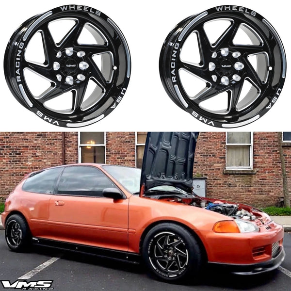 FRONT or REAR TYPHOON DRAG RACE 5 LUG WHEEL 15x8 5X100/5X114.3 20 OFFSET GREAT FOR HONDA CIVIC CRX ACURA INTEGRA // PART # VWTY002