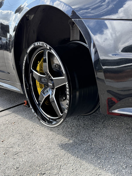 DRAG PACK STREET USE DRAG RACE V-STAR 17x10 44 OFFSET & 18x9.5 35 OFFSET 5X120 2009-2015 CADILLAC CTS-V COUPE BLACK MILLING // PART# VWST015 & VWST039