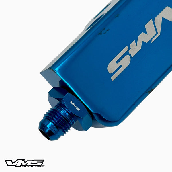 6AN MALE FLARE TO 16X1.5 MM METRIC STRAIGHT FITTING ALUMINUM ADAPTER FOR HONDA D & B SERIES FUEL RAILS AVILABLE IN BLUE OR BLACK // PART # FT1615