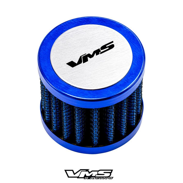 UNIVERSAL PUSH IN VALVE COVER AIR FILTER BREATHER WITH CLAMP 12MM RED BLUE or BLACK