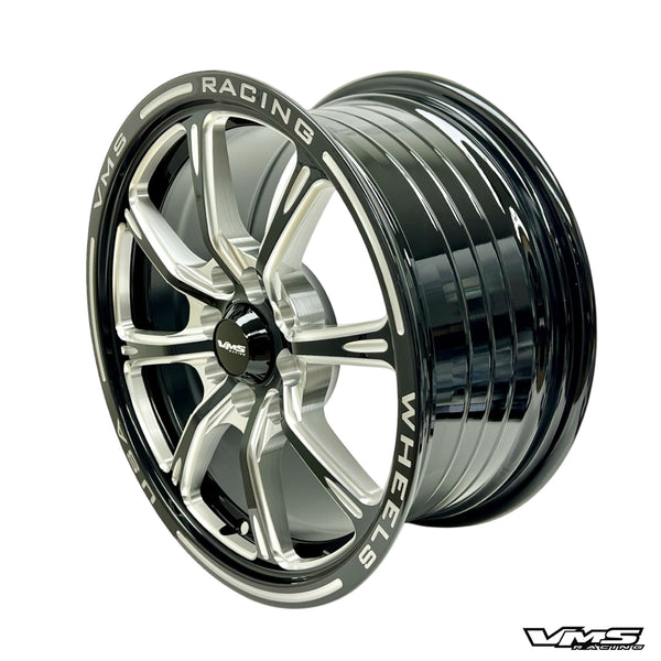 JAYHAWK WHEEL 15X7 4X100 / 4X114.3 35 OFFSET (5.4" OF BACKSPACING) GREAT FOR HONDA CIVIC CRX ACURA INTEGRA BLACK MILLING FINISH // PART # VWJH001