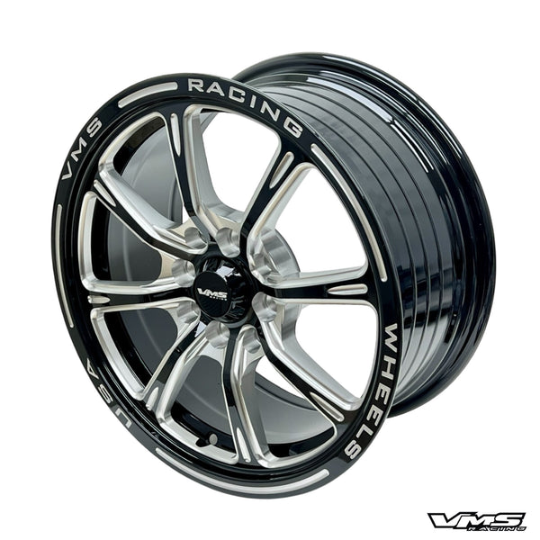 JAYHAWK WHEEL 15X7 4X100 / 4X114.3 35 OFFSET (5.4" OF BACKSPACING) GREAT FOR HONDA CIVIC CRX ACURA INTEGRA BLACK MILLING FINISH // PART # VWJH001
