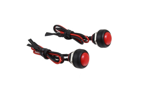 DUAL (2) MOMENTARY ON PUSH BUTTONS for ADAPTER PLATE BRACKET KIT that is used on APEX GLADIATOR  FURY and PRODIGY ALUMINUM STEERING WHEELS for TRANSBRAKE/LINE LOCK // PART # SW175