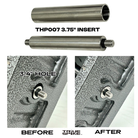 TRUE SPIKE TRAILER TOW STOW HITCH RECEIVER SLEEVE PIN INSERT TO CONVERT 5/8