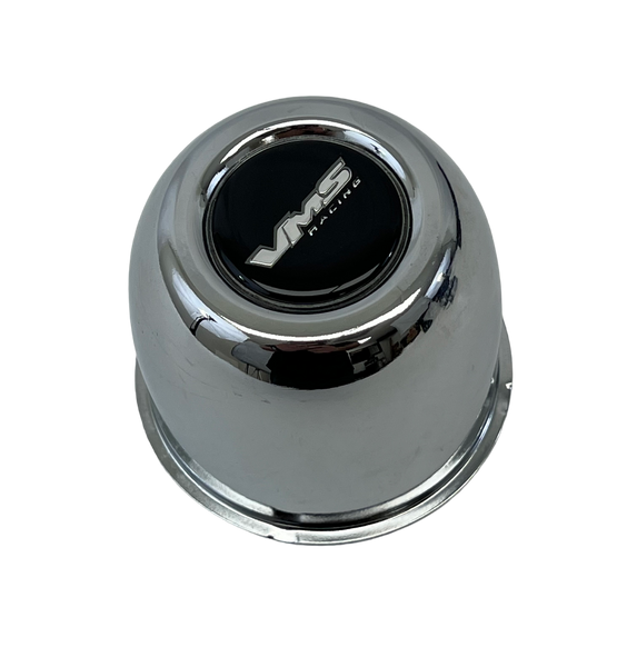REPLACEMENT "BIG" FRONT WHEEL CENTER CAPS FOR PHONE DIAL and SOME 15x3.5" V-STAR AND MODULO VMS RACING WHEELS AVAILABLE IN BLACK AND CHROME // PART # WCC003BK & WCC003CR
