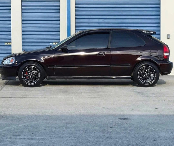 FRONT or REAR TYPHOON DRAG RACE 5 LUG WHEEL 15x8 5X100/5X114.3 20 OFFSET GREAT FOR HONDA CIVIC CRX ACURA INTEGRA // PART # VWTY002