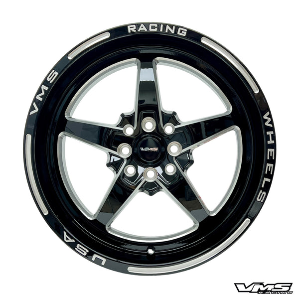 STREET DRAG RACE V-STAR WHEEL 17x9 4X100/114.3 35 OFFSET GREAT FOR HONDA CIVIC CRX ACURA INTEGRA MITSUBISHI MIRAGE NISSAN 240SX MAZDA MIATA // PART # VWST010