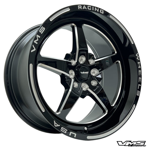 STREET DRAG RACE V-STAR WHEEL 17x9 4X100/114.3 35 OFFSET GREAT FOR HONDA CIVIC CRX ACURA INTEGRA MITSUBISHI MIRAGE NISSAN 240SX MAZDA MIATA // PART # VWST010