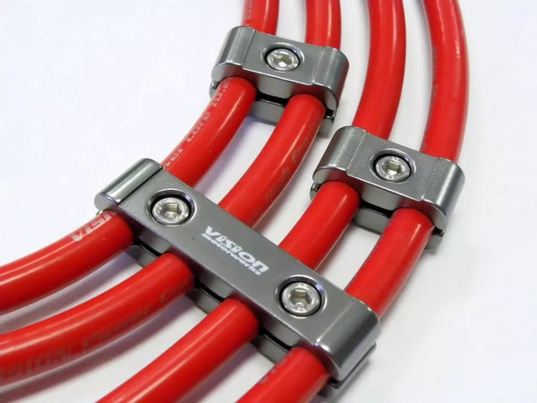 WIRE SEPARATORS UNIVERSAL CNC MACHINED BILLET ALUMINUM FIT 8MM 9MM 10MM AND 10.5MM SPARK PLUG WIRES