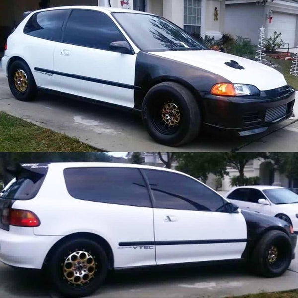 FRONT or REAR DRAG RACE REVOLVER WHEEL 13X9 4X100/ 4X114 0 OFFSET GREAT FOR HONDA CIVIC CRX ACURA INTEGRA // PART # VWRE006 VWRE007