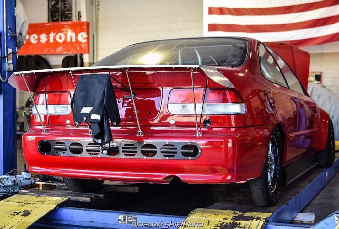 1 PIECE REAR BUMPER DIFFUSER GREAT FOR HONDA CIVIC CRX ACURA INTEGRA ...