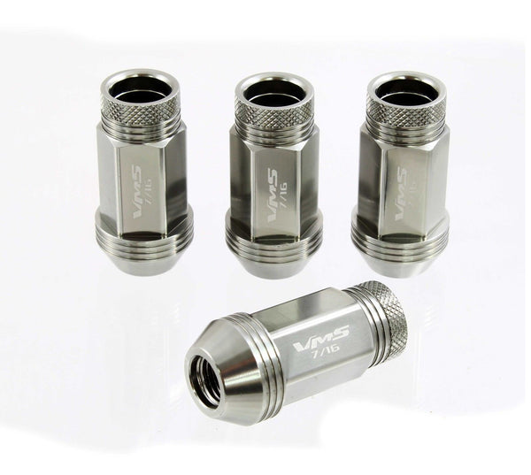 1/2-20 44MM LONG FORGED ALUMINUM OPEN END LIGHT WEIGHT RACING LUG NUTS