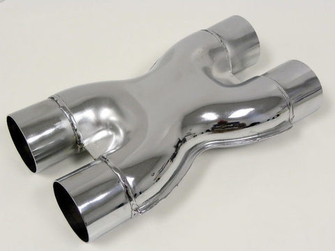 UNIVERSAL  X PIPE STAINLESS STEEL CUSTOM EXHAUST CROSSOVER 2.5