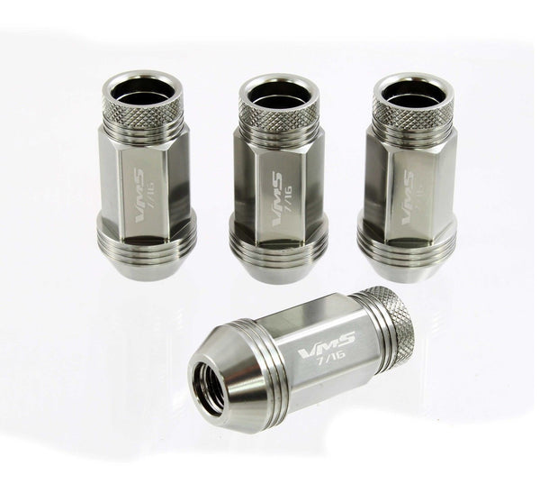 7/16 44MM LONG FORGED ALUMINUM OPEN END LIGHT WEIGHT RACING LUG NUTS