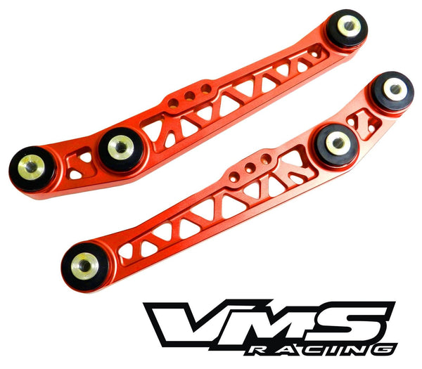 BILLET ALUMINUM RACING REAR LOWER CONTROL ARMS LCA FOR 88-95 HONDA CIVIC EG CRX EF 90-01 ACURA INTEGRA 93-97 DEL SOL