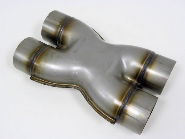 UNIVERSAL  X PIPE STAINLESS STEEL CUSTOM EXHAUST CROSSOVER 3.0" INCH RAW