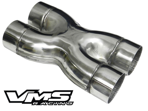 UNIVERSAL  X PIPE STAINLESS STEEL CUSTOM EXHAUST CROSSOVER 2.5