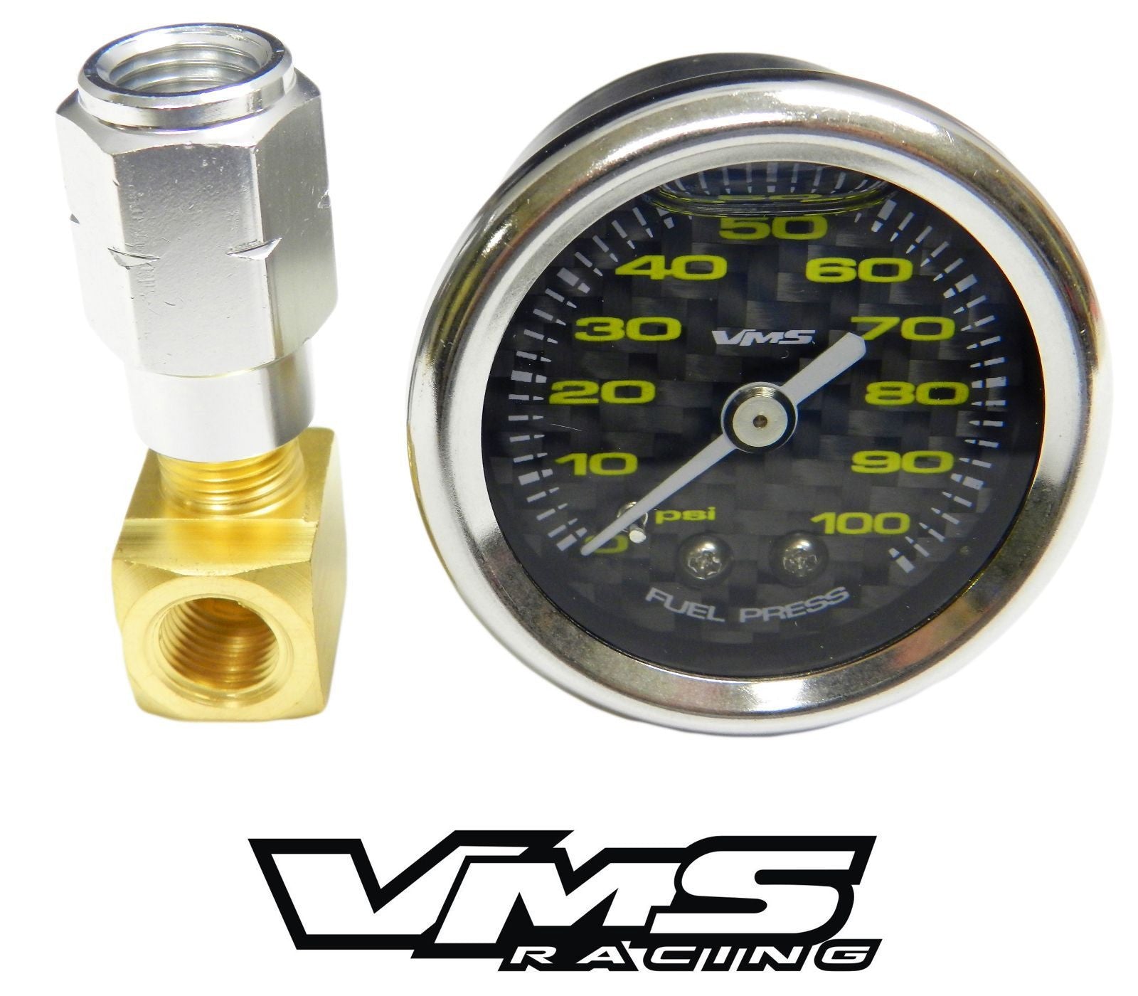 Fuel Injection Inline Pressure Gauge 0-100 PSI 280Z 280ZX