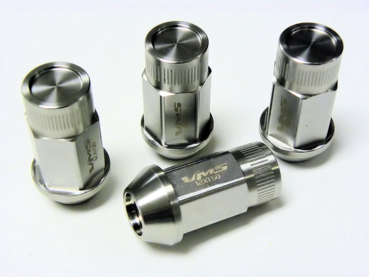 Set Of 20 Alloy Wheel Nuts & Key - 12x1.25mm Tuner Style For Sparco SD & Similar Wheels