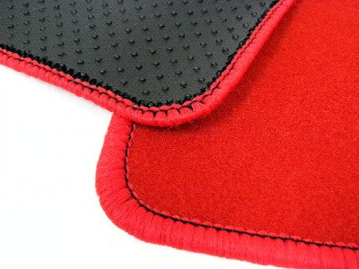 CUSTOM FIT FLOOR MATS 92-95 HONDA CIVIC 3 DOOR HATCHBACK EG LOGO COLORS: BLACK or RED