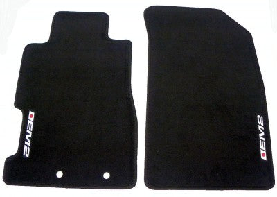 CUSTOM FIT FLOOR MATS 01 05 HONDA CIVIC EM2 LOGO COLORS BLACK or