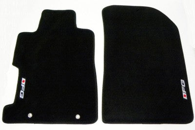 CUSTOM FIT BLACK FLOOR MATS 06-09 HONDA CIVIC FG LOGO // PART # FMCV0609BKFG