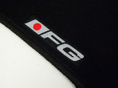 CUSTOM FIT BLACK FLOOR MATS 06-09 HONDA CIVIC FG LOGO // PART # FMCV0609BKFG