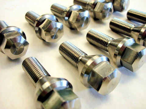 BMW E28 E34 E39 E60 E46 E61 E63 E64 E83 E90 E91 E92 STAINLESS STEEL WHEEL LUG NUTS