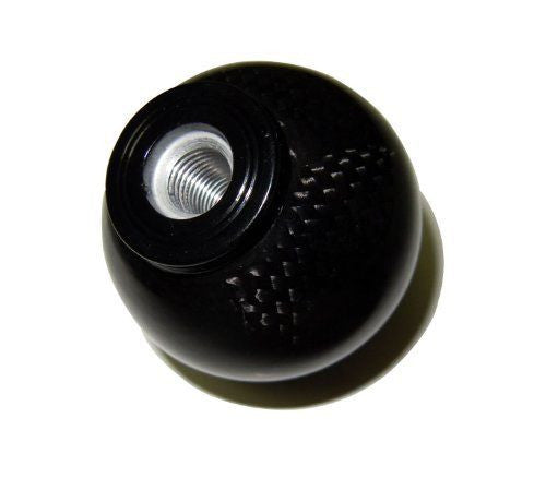 ROUND REAL CARBON FIBER SHIFT KNOB 2" DIAMETER