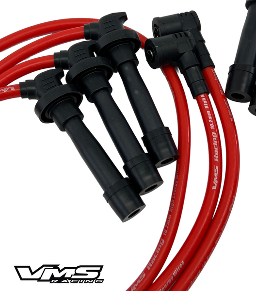 1991-1999 MITSUBISHI 3000GT and DIAMANTE 1991-1996 DODGE STEALTH R/T 10.2MM RACE SPARK PLUG WIRE SET V6 3.0L DOHC ENGINES RED or BLUE // PART # WIW3000GT