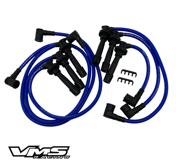 1991-1999 MITSUBISHI 3000GT and DIAMANTE 1991-1996 DODGE STEALTH R/T 10.2MM RACE SPARK PLUG WIRE SET V6 3.0L DOHC ENGINES RED or BLUE // PART # WIW3000GT