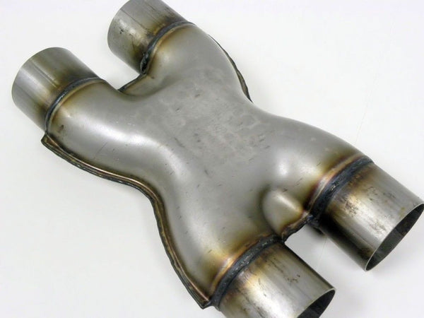 UNIVERSAL  X PIPE STAINLESS STEEL CUSTOM EXHAUST CROSSOVER 2.5" INCH RAW