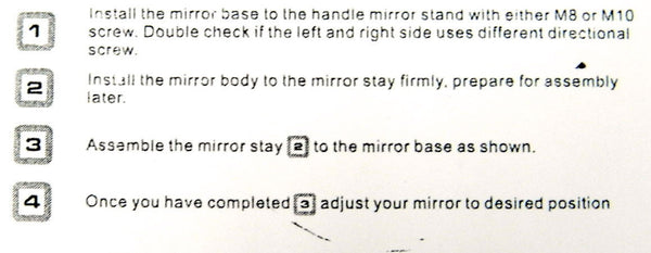PENTAGON MOTORCYCLE REARVIEW SAFETY MIRRORS 8MM 10MM CNC BILLET ALUMINUM