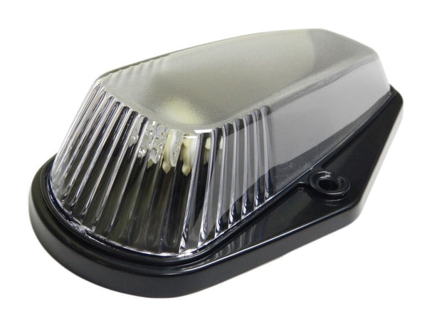 80-97 FORD F150 F250 F350 ALL BLACK HOUSING CAB ROOF MARKER LIGHTS WHITE LED CLEARLENS