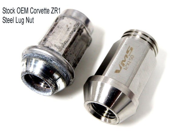 12x1.5 MM CORVETTE C4 C5 C6 CLOSED END STAINLESS STEEL RACE LUG NUTS // PART # LG0950SS