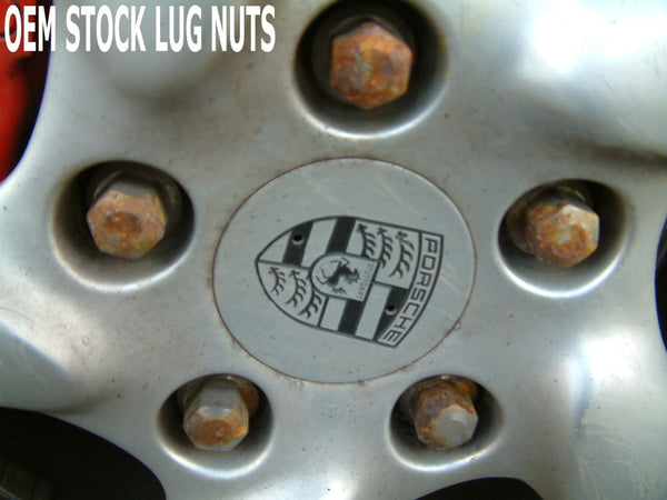 PORSCHE 911 996 997 986 987 BOXSTER CAYMAN PANAMERA STAINLESS STEEL LUG NUTS BOLTS // PART # LGO905SS
