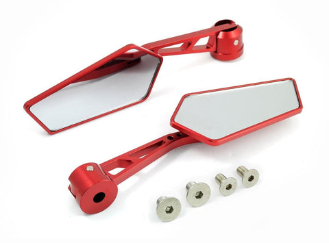 PENTAGON MOTORCYCLE REARVIEW SAFETY MIRRORS 8MM 10MM CNC BILLET ALUMINUM