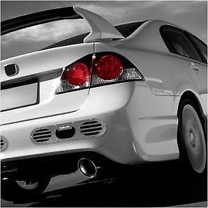 2 PIECE REAR BUMPER DIFFUSER BILLET ALUMINUM ANODIZED BLACK OR GUN METAL // PART # RDF2