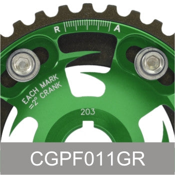 HONDA ACURA B SERIES ENGINES ADJUSTABLE RACING CAM GEARS BILLET ALUMINUM FANG DESIGN // PART NUMBER CGPF011