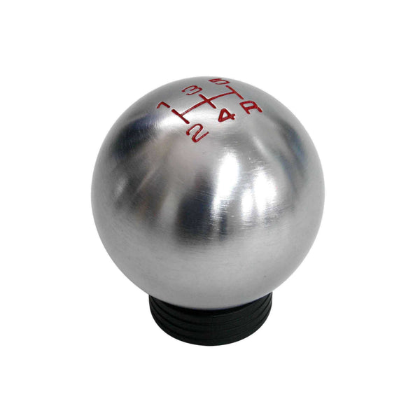 BILLET ALUMINUM ROUND BALL STYLE SHIFT KNOB 5 SPEED 2" DIAMETER COLORS: BLACK BLUE GREEN GUN METAL ORANGE PURPLE RED 10x1.5 10x1.25 & 12x1.25 MM