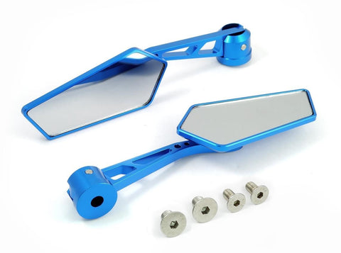 PENTAGON MOTORCYCLE REARVIEW SAFETY MIRRORS 8MM 10MM CNC BILLET ALUMINUM