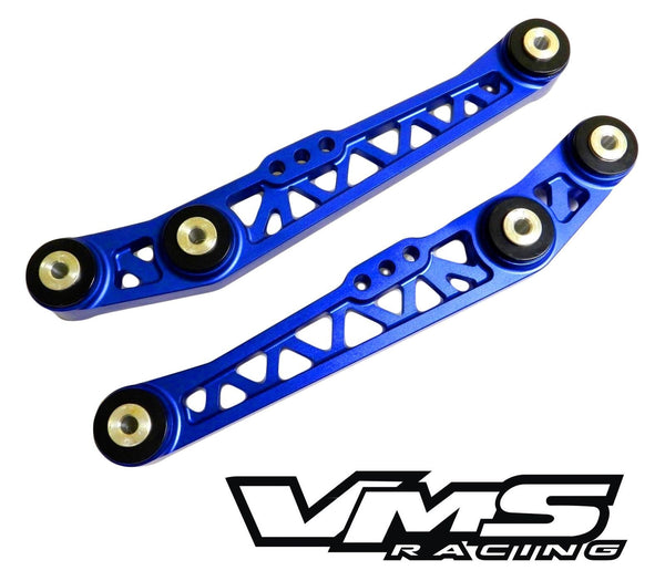 BILLET ALUMINUM RACING REAR LOWER CONTROL ARMS LCA FOR 88-95 HONDA CIVIC EG CRX EF 90-01 ACURA INTEGRA 93-97 DEL SOL