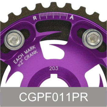 92-01 HONDA PRELUDE H22 DOHC ADJUSTABLE RACING CAM GEAR BILLET ALUMINUM FANG // PART # CGPF025