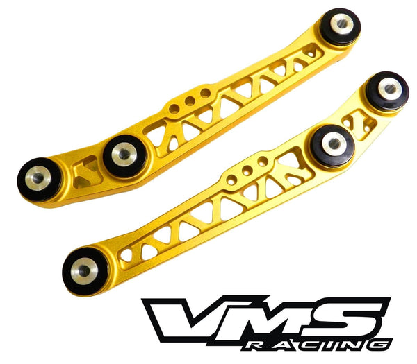 BILLET ALUMINUM RACING REAR LOWER CONTROL ARMS LCA FOR 88-95 HONDA CIVIC EG CRX EF 90-01 ACURA INTEGRA 93-97 DEL SOL