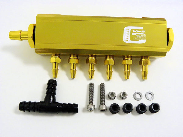 VACUUM BLOCK MANIFOLDS 6 PORT // PART # VM001