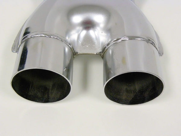 UNIVERSAL  X PIPE STAINLESS STEEL CUSTOM EXHAUST CROSSOVER 2.5" INCH CHROME