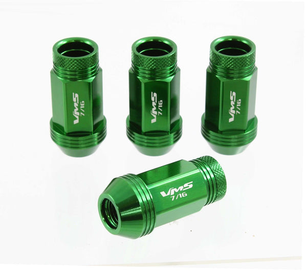 14X1.5 MM 44MM LONG FORGED ALUMINUM OPEN END LIGHT WEIGHT RACING LUG NUTS