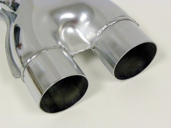 UNIVERSAL  X PIPE STAINLESS STEEL CUSTOM EXHAUST CROSSOVER 2.5" INCH CHROME